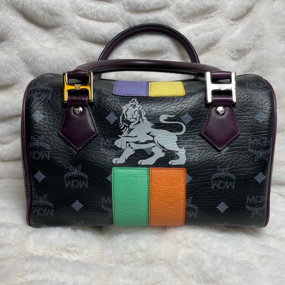 VINTAGE MCM LEATHER SPEEDY